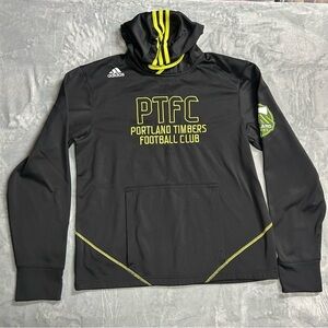 Adidas Mens M PORTLAND TIMBERS Football Club Hoodie Sweatshirt